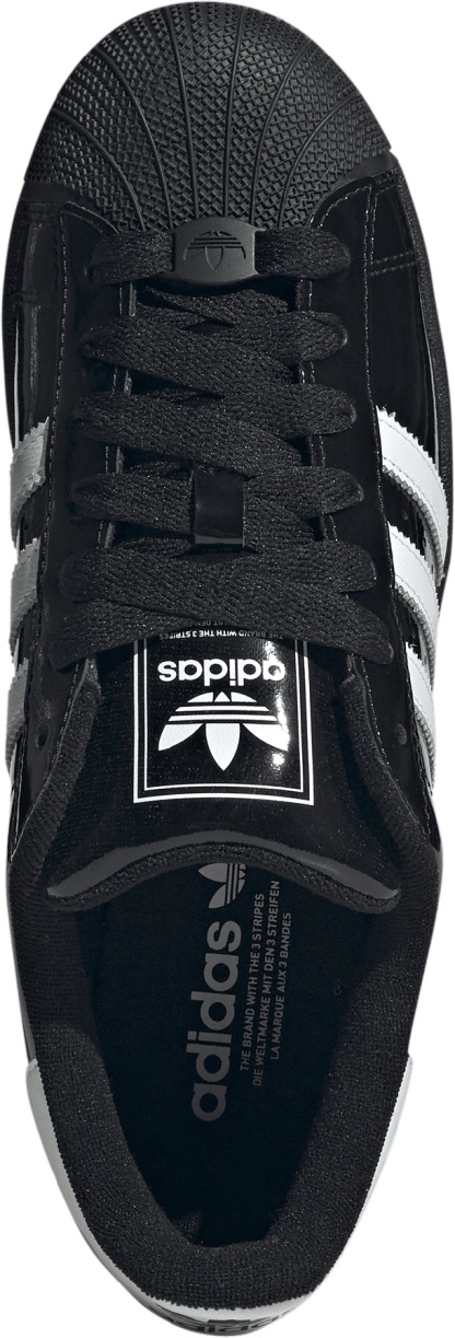 adidas Men's Superstar II Shoes - Shiny Black/White - View 2