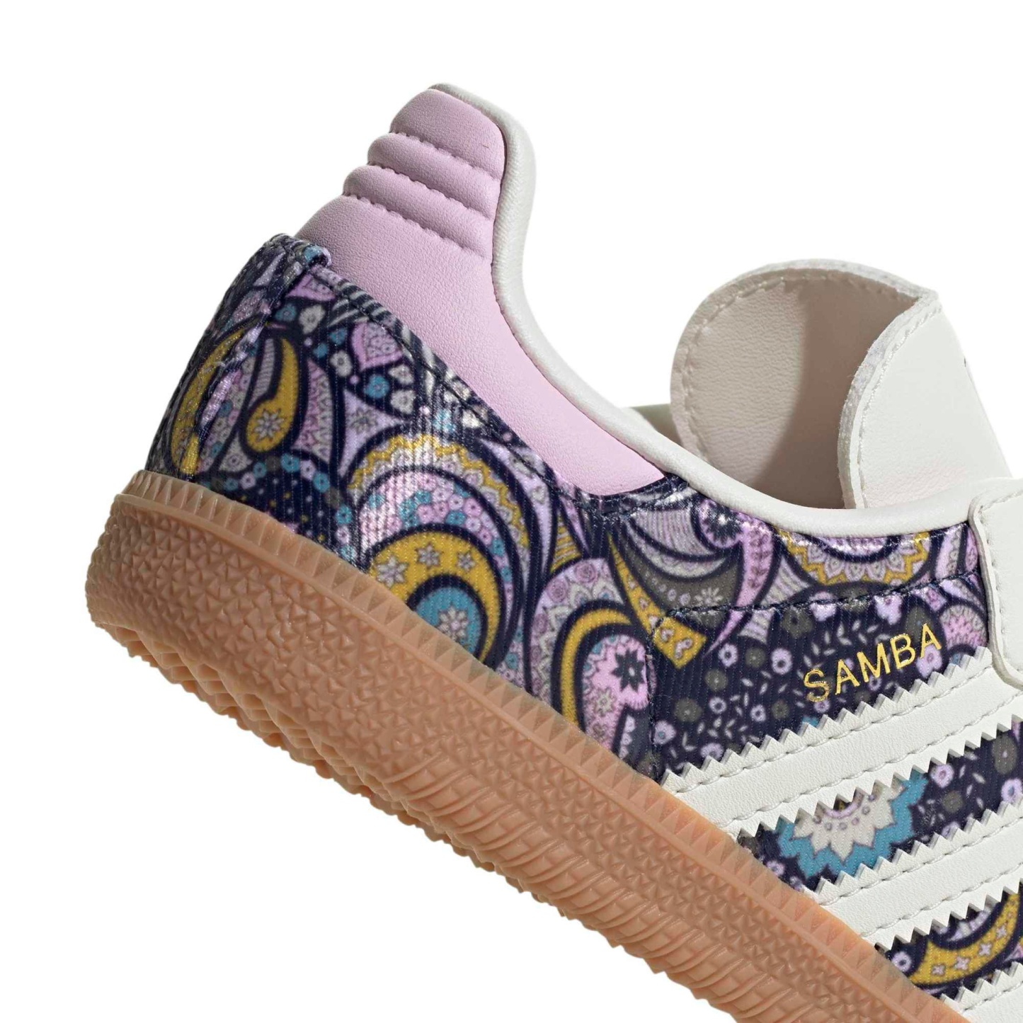 adidas Kids' Preschool Samba OG Shoes - Core White/Orchid Fusion/Gum 2 - View 7