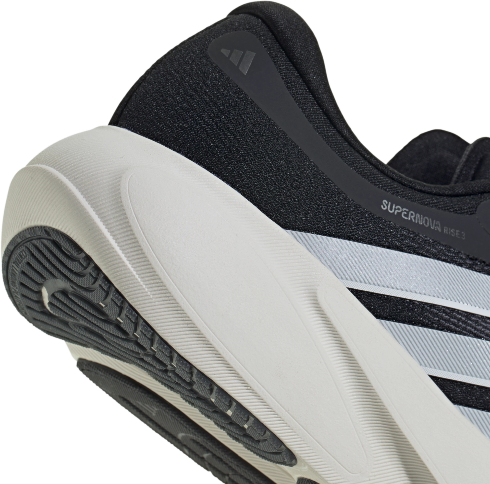 adidas Women's Supernova 3 Running Shoes - Black/White/Black - View 8