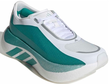 adidas Women's Hyperboost Edge Running Shoes - White/Green - View 6