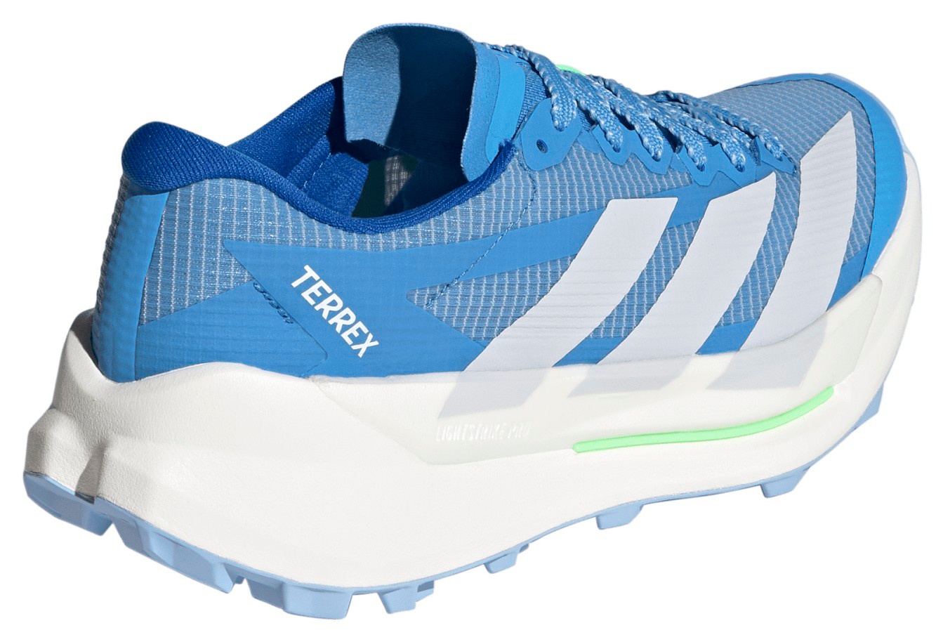 adidas Women's Terrex Agravic TT Trail Running Shoes - Blue Burst/Dash Grey/Lime Burst - View 6