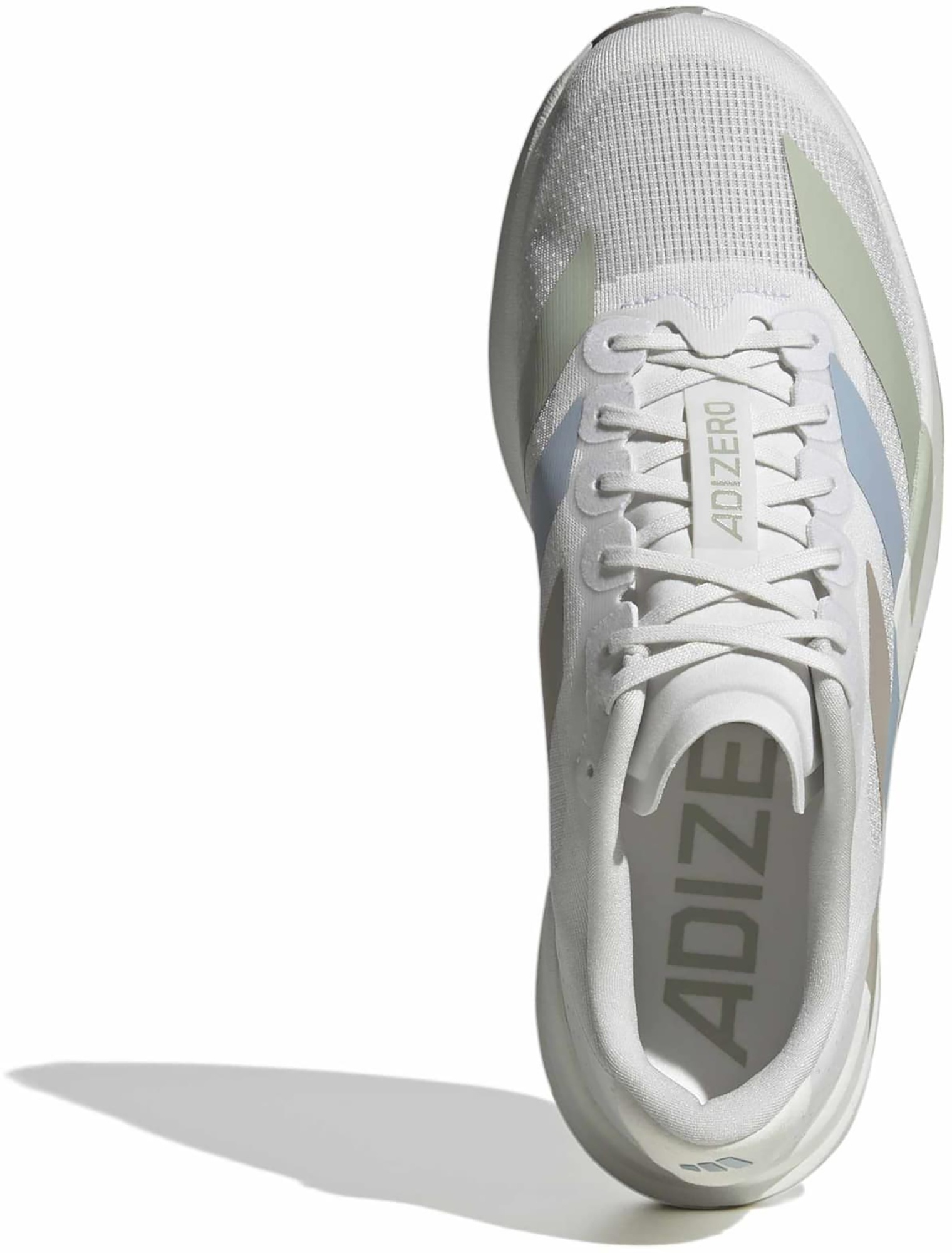 adidas Men's Adizero EVO SL Running Shoes - Crystal White/Wonder Blue/Wonder Blue - View 4