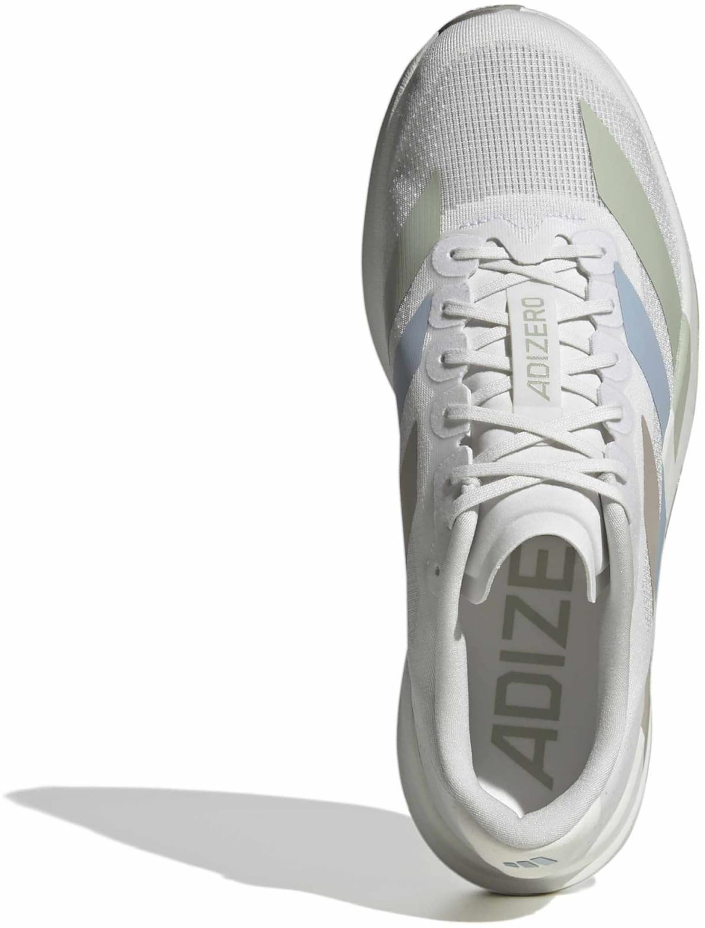 adidas Men's Adizero EVO SL Running Shoes - Crystal White/Wonder Blue/Wonder Blue - View 4