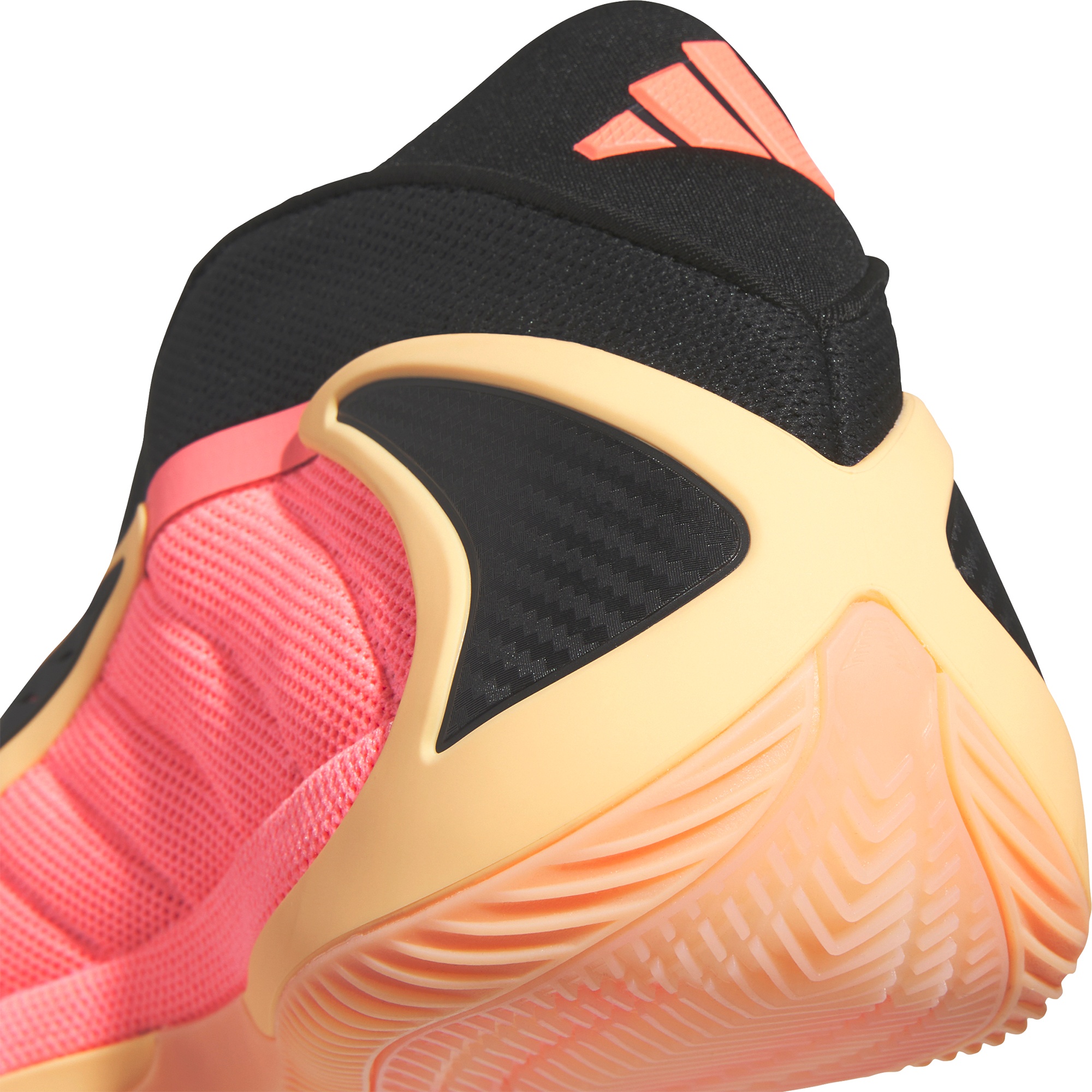 adidas Anthony Edwards 2 'With Love' Basketball Shoes - Black/Red/Orange - View 10