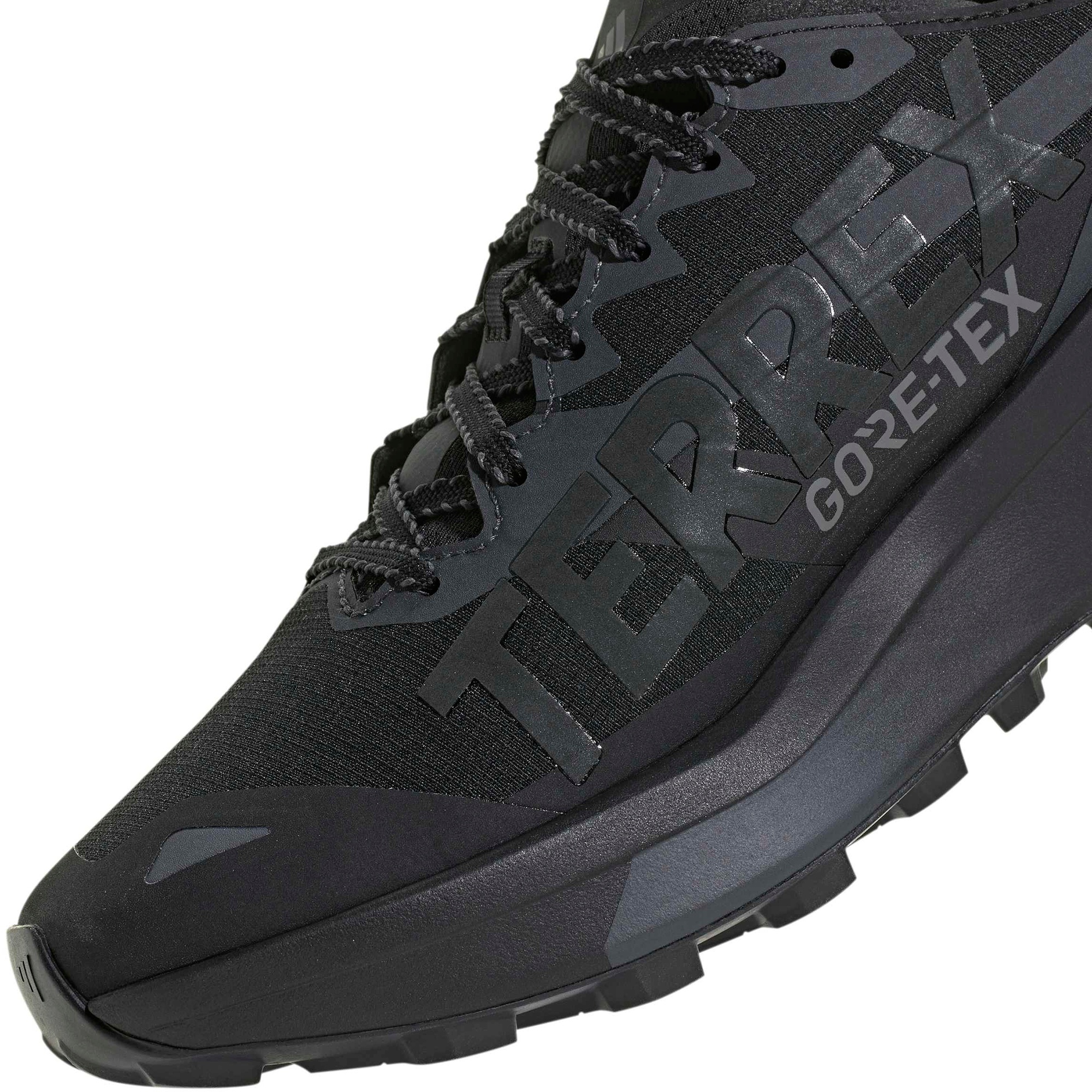 adidas Men's Terrex Agravic GTX 2 Trail Running Shoes - Black/Grey/Carbon - View 2