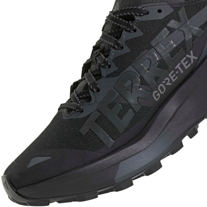 adidas Men's Terrex Agravic GTX 2 Trail Running Shoes - Black/Grey/Carbon - View 2