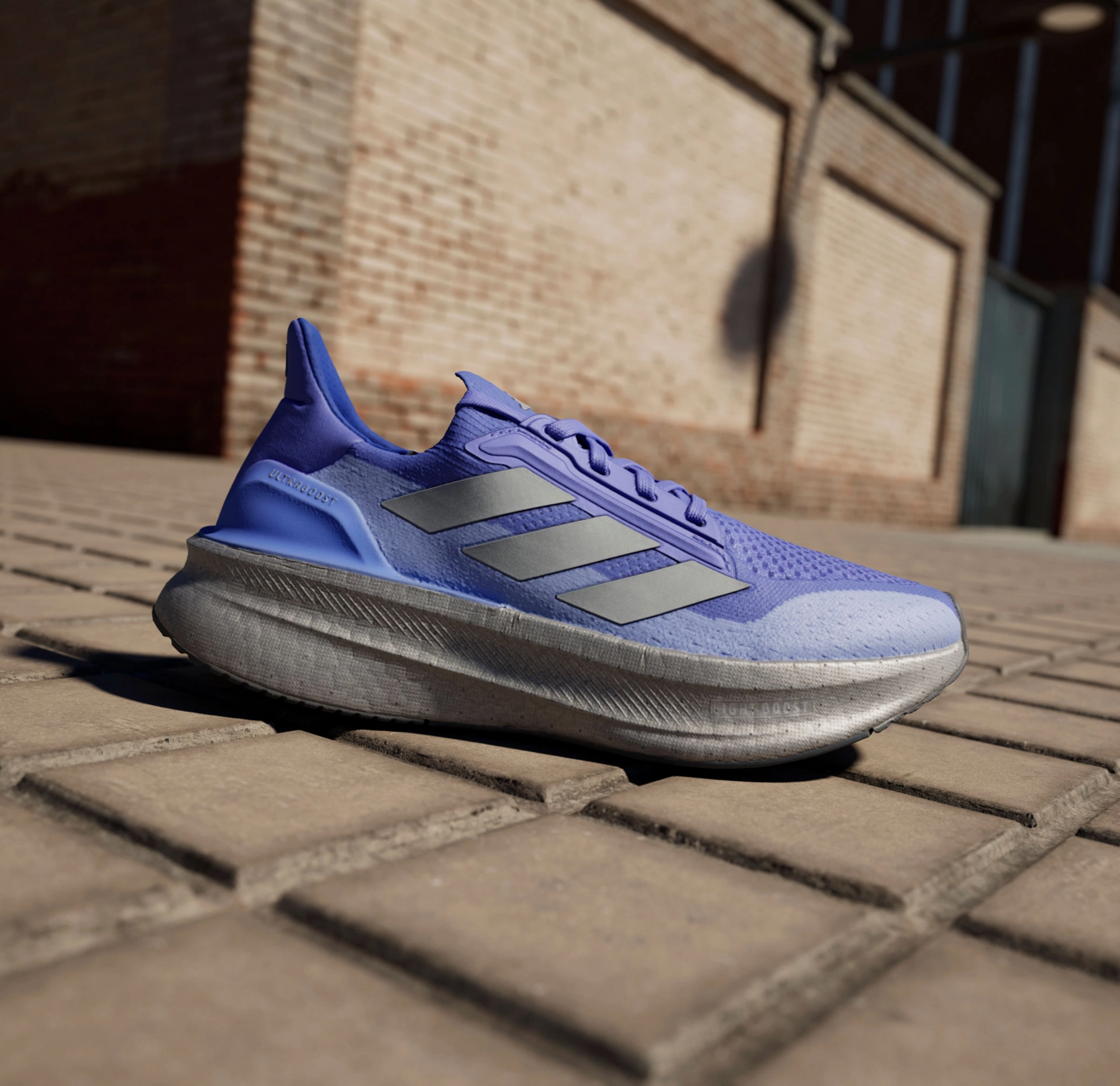 adidas Women's Ultraboost 5x Running Shoes - Blue/Silver - View 2