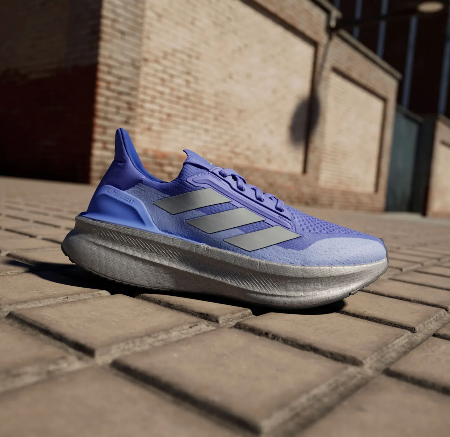 adidas Women's Ultraboost 5x Running Shoes - Blue/Silver - View 2