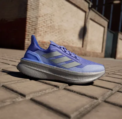 adidas Women's Ultraboost 5x Running Shoes - Blue/Silver - View 2