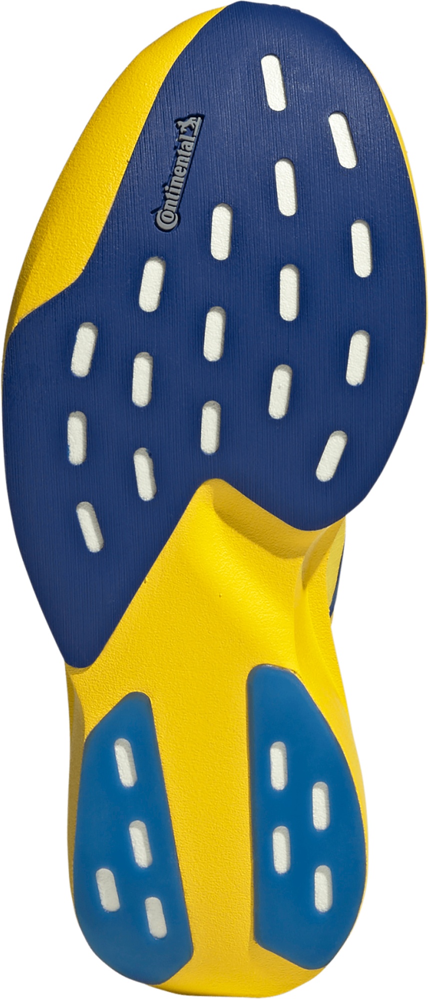 adidas Women's Adizero EVO SL Running Shoes - Yellow/Team Royal Blue/Iron Metallic - View 3