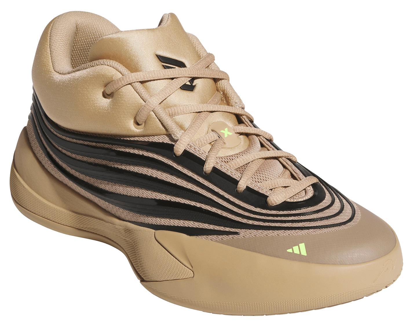 adidas Dame X 'Bay-eige' Basketball Shoes - Sandstone/Black/Yellow - View 5
