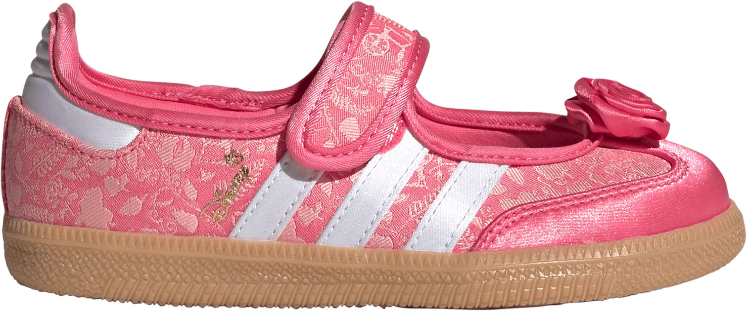 adidas x Disney Princess Kids' Preschool Samba Jane Shoes - Pink/White - View 1