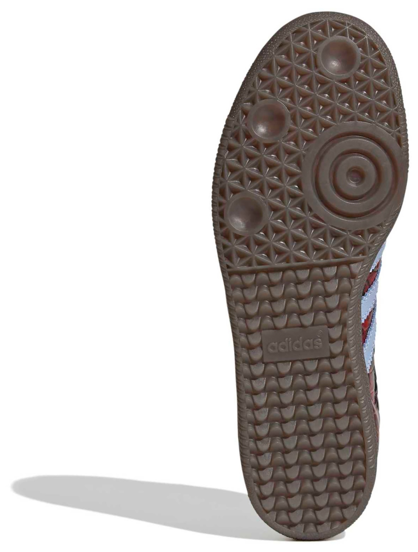 adidas Women's Samba OG Shoes - Snakeskin Maroon/Blue Dawn - View 3