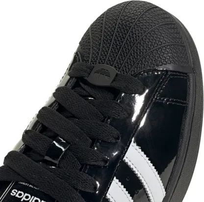 adidas Men's Superstar II Shoes - Shiny Black/White - View 7