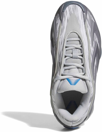 adidas Kids' Grade School Anthony Edwards 3 'Snow Camo' Basketball Shoes - Stone/Onix/Night Grey - View 2