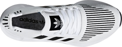 adidas Originals Men's Swift Run Shoes - White/Black - View 5