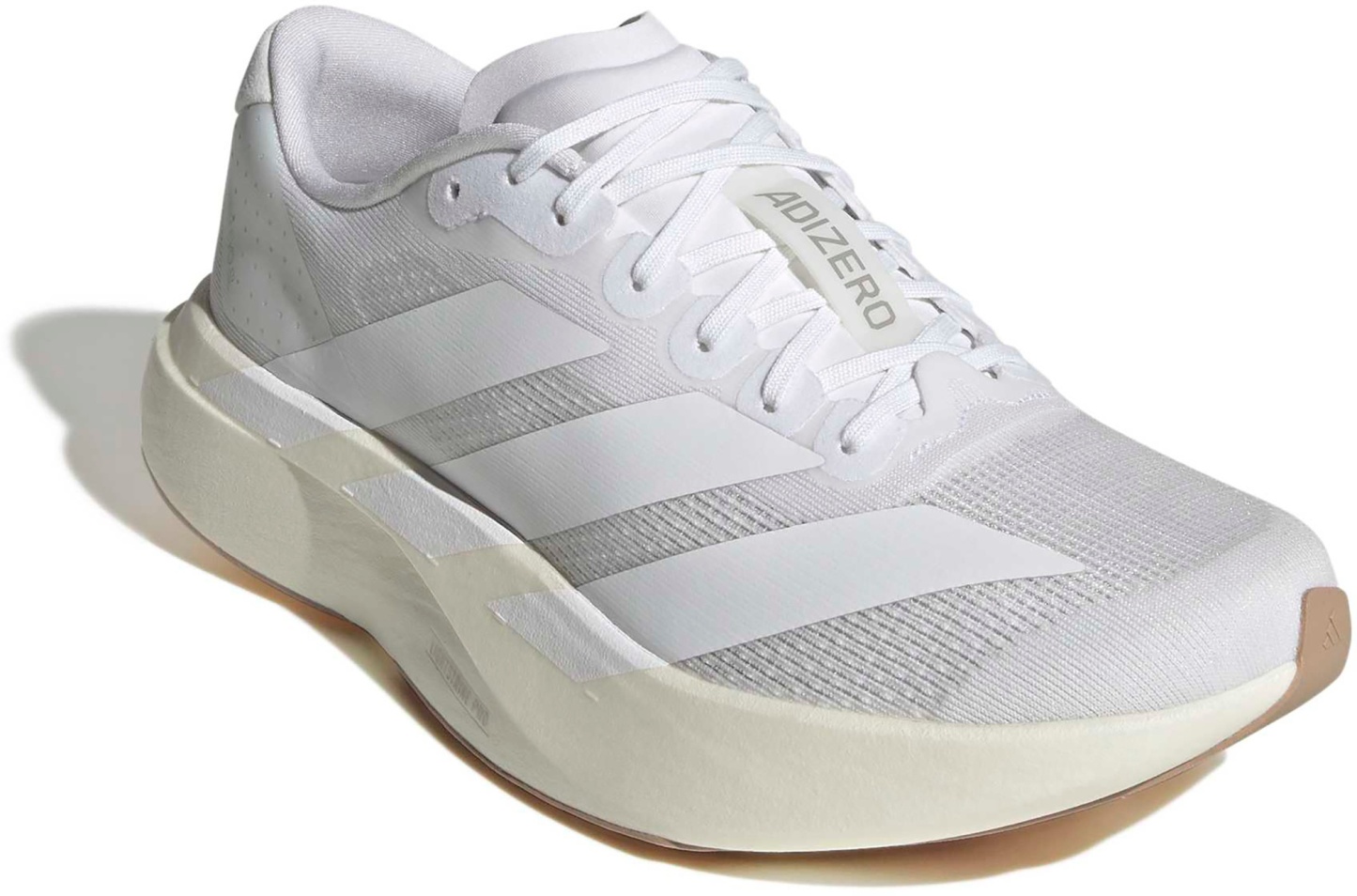 adidas Women's Adizero EVO SL Running Shoes - White/White/Warm Sandstone - View 7