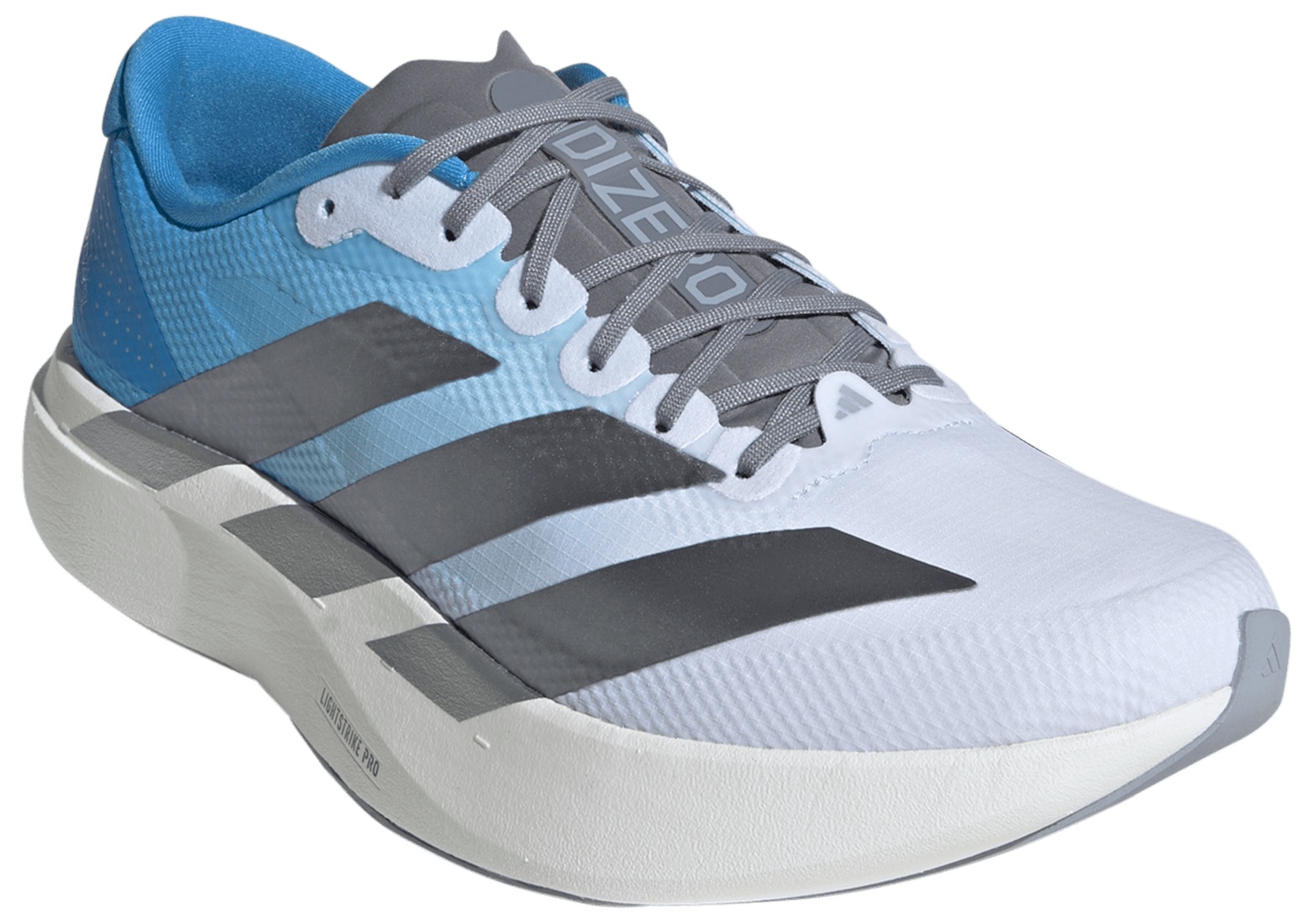 adidas Men's Adizero EVO SL Woven Running Shoes - Ftwr White/Ftwr White/Ftwr White - View 5