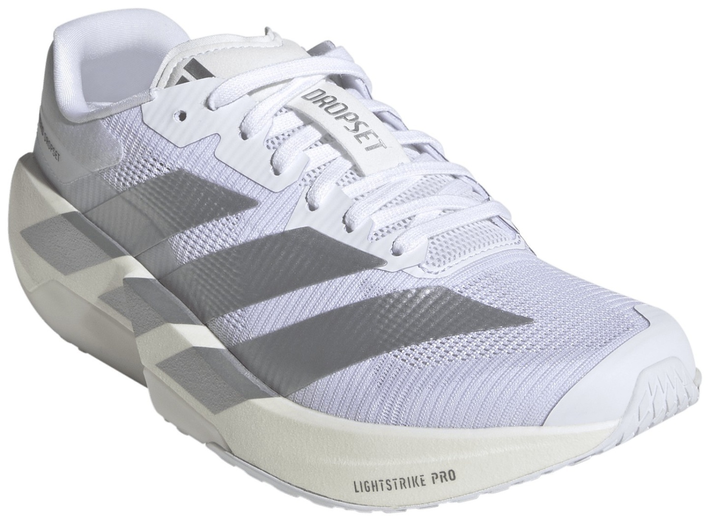 adidas Women's Adizero Dropset Pro Training Shoes - White/Silver Met - View 6