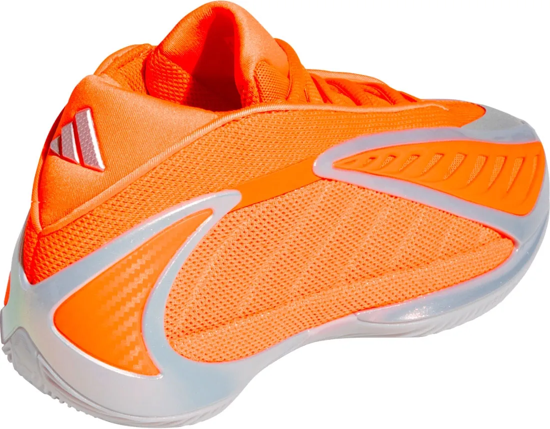 adidas Kids' Grade School Anthony Edwards 2 'All-Star' Basketball Shoes - Orange/Silver - View 5