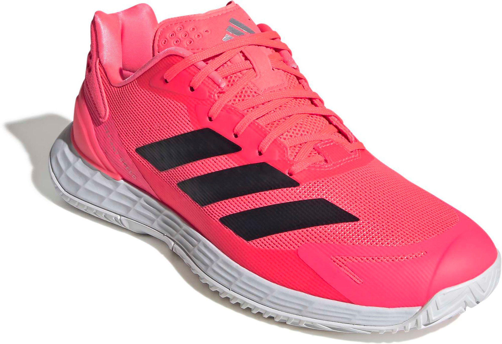 adidas Men's Defiant Speed 2 Tennis Shoes - Solar Turbo/Core Black/White - View 6