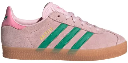 adidas Kids' Preschool Gazelle Shoes - Pink/Green - View 1