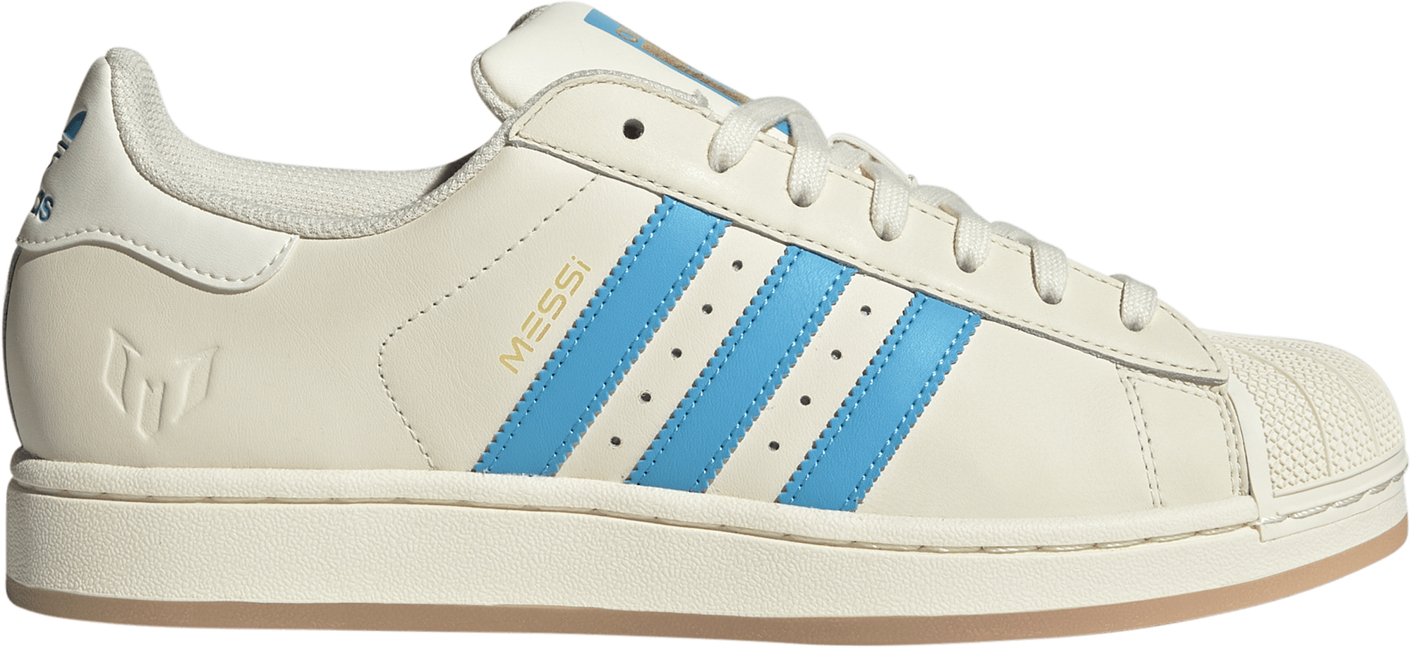 adidas Superstar Messi Shoes - White/Blue - View 1