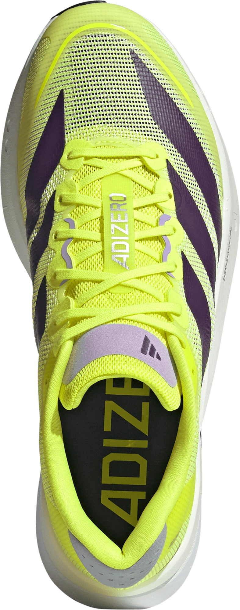 adidas Men's Adizero Boston 13 Running Shoes - Solar Yellow/Aurora Plum/Powder Plum - View 2