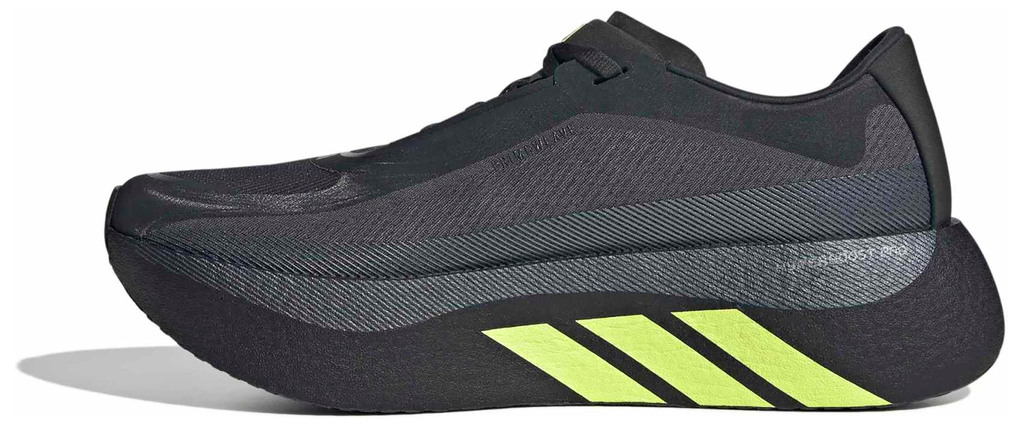 adidas Men's Hyperboost Edge Running Shoes - Carbon/Hi-res Yellow/Grey Five - View 5
