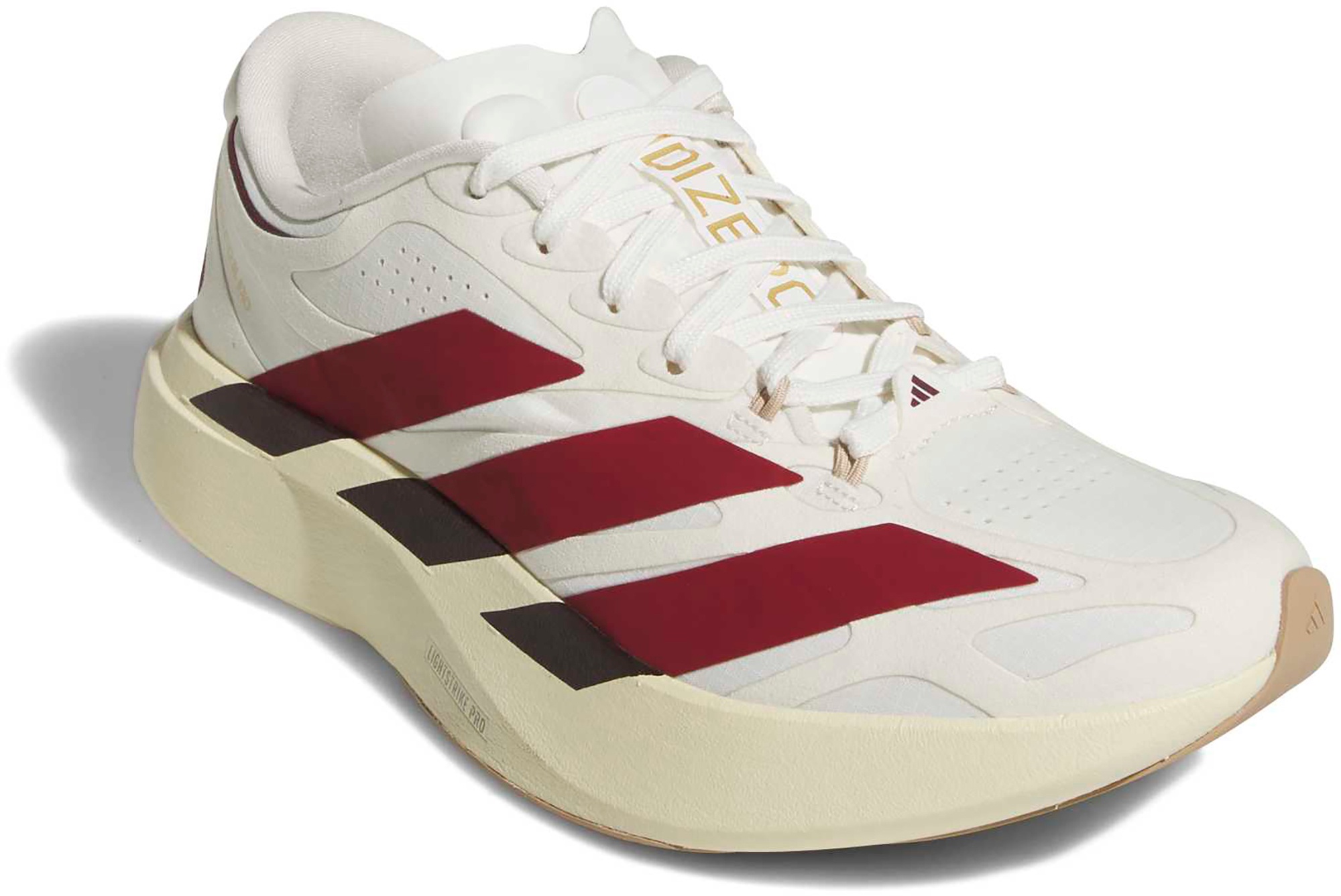 adidas Women's Adizero EVO SL EXO  Running Shoes - Core White/Team Victory Red/Cream White - View 5