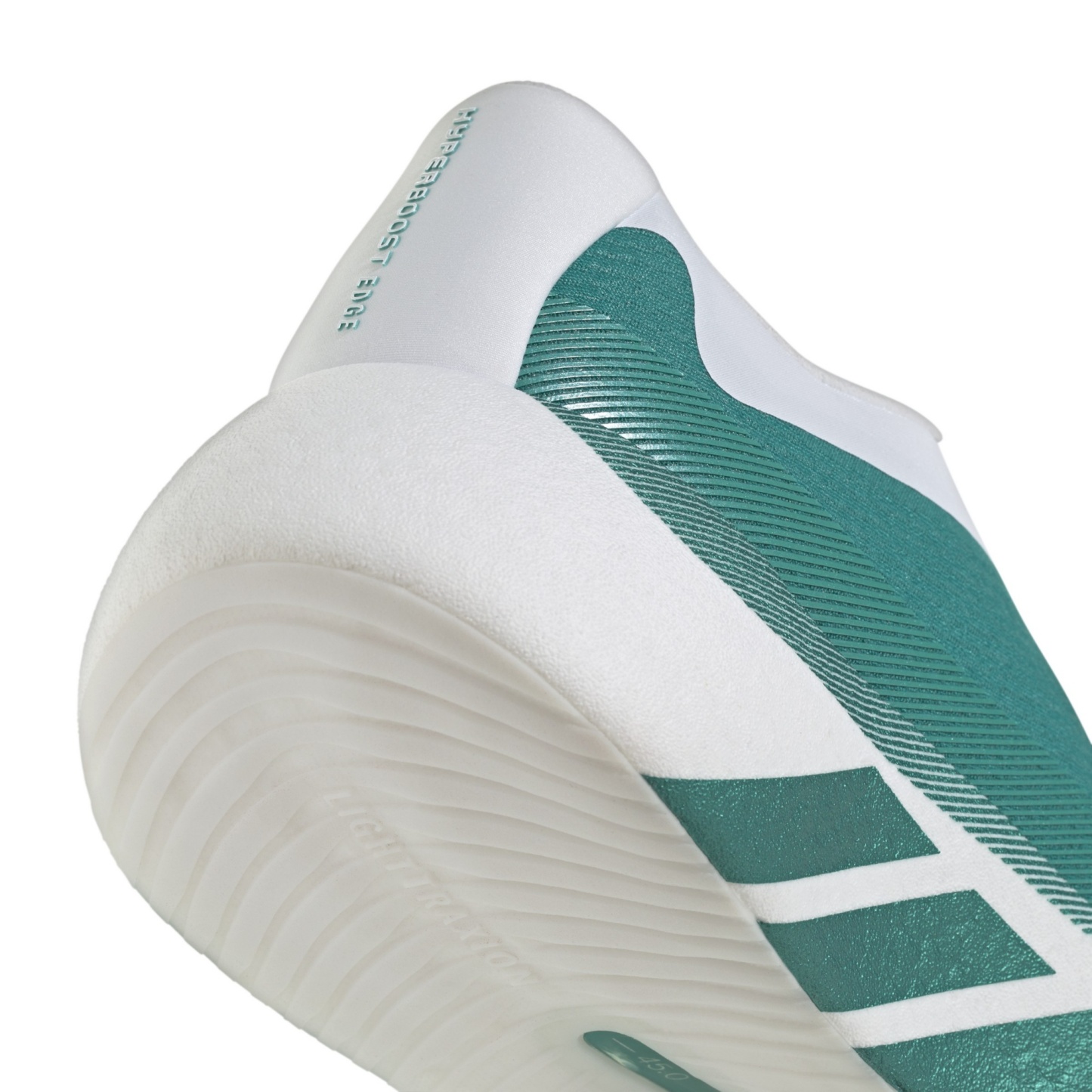 adidas Men's Hyperboost Edge Running Shoes - White/Green/Metallic - View 9
