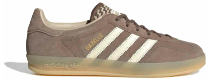 adidas Women's Gazelle Indoor Shoes - Earth Strta/Off Wht/Khaki - View 1