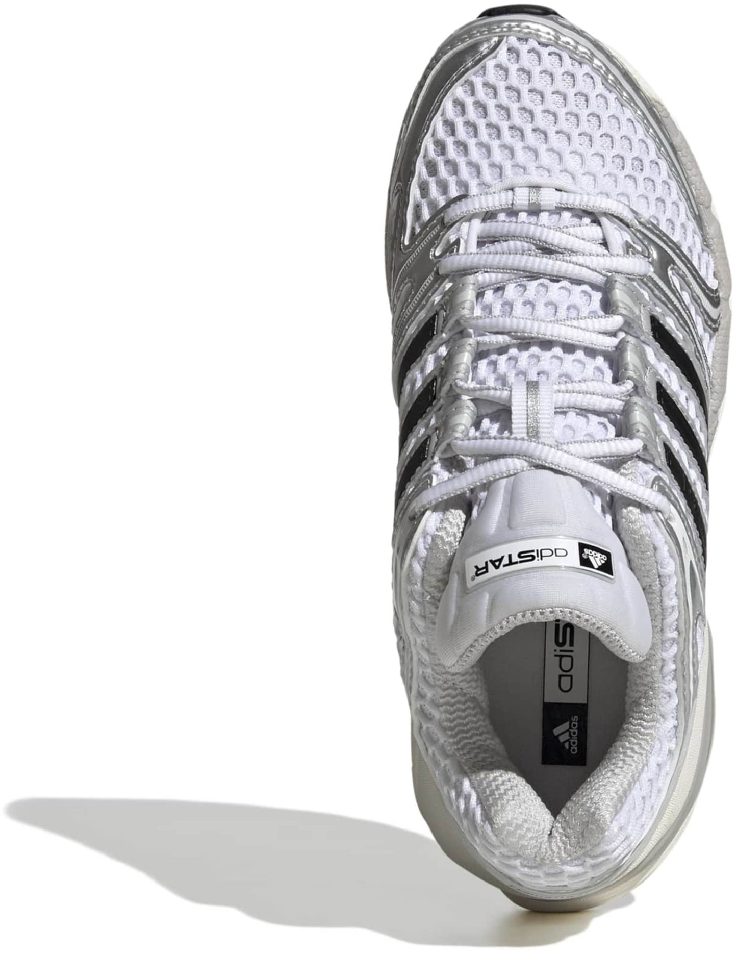 adidas Kids' Grade School AdiStar Control 5 Shoes - White/Silver Met/Grey One - View 2