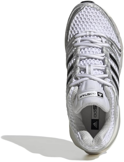 adidas Kids' Grade School AdiStar Control 5 Shoes - White/Silver Met/Grey One - View 2