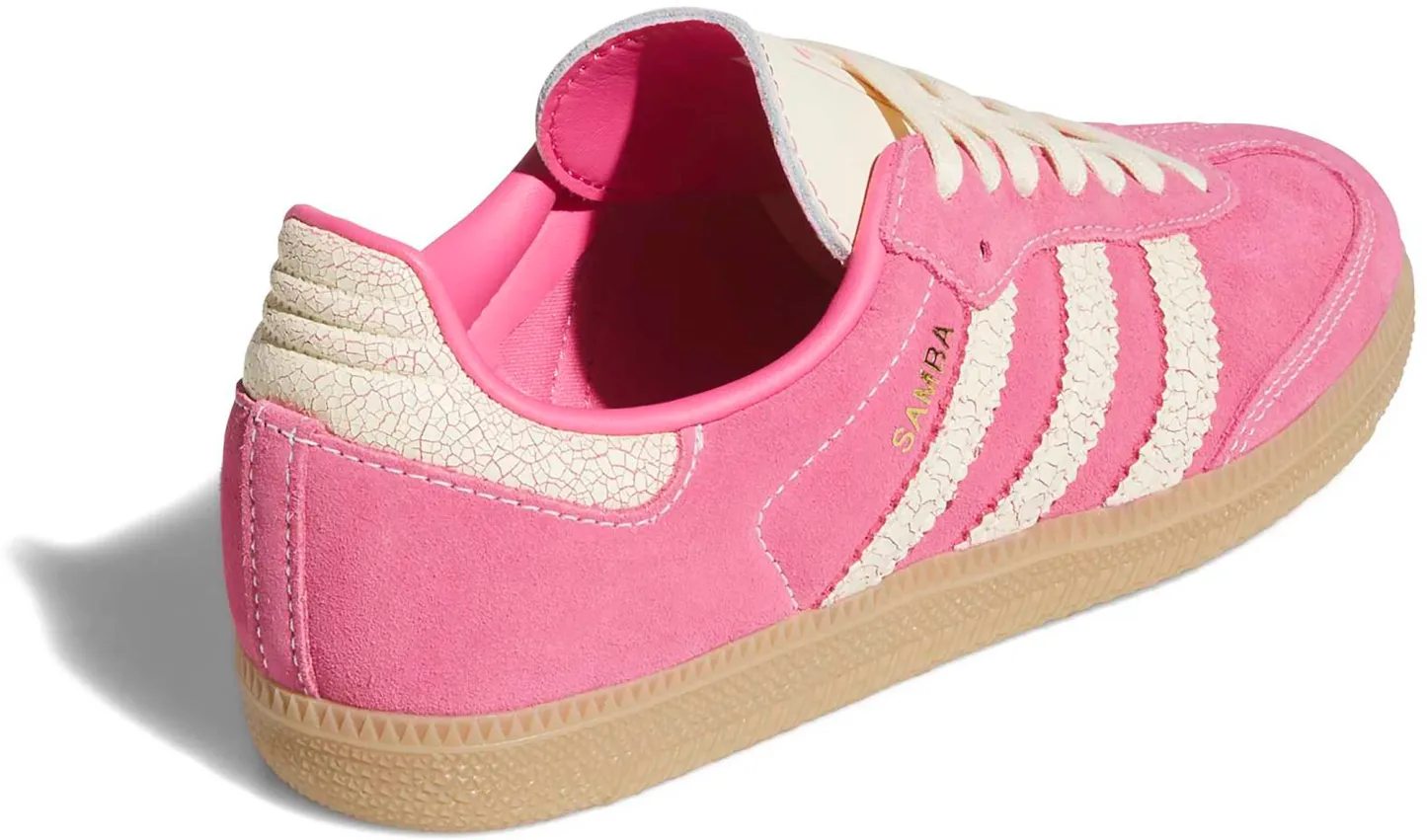adidas Kids' Grade School Samba OG Shoes - Pink Fusion/Warm Vanilla/Gum - View 5