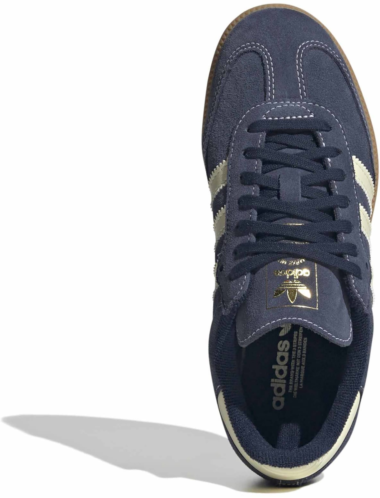 adidas Kids' Grade School Samba OG Shoes - Night Indigo/Warm Vanilla/Gum 2 - View 2