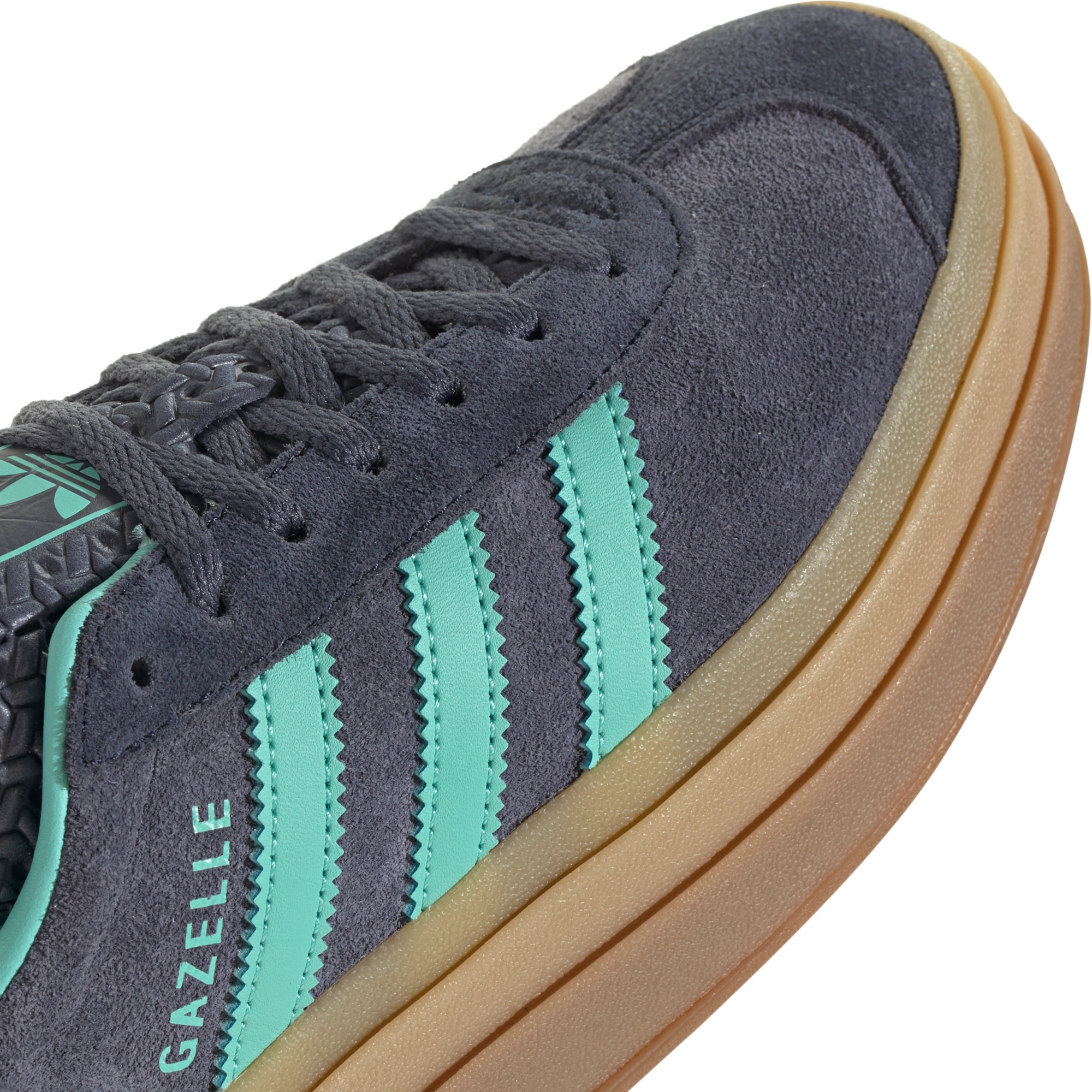 adidas Originals Women's Gazelle Bold Shoes - Navy/Mint - View 7