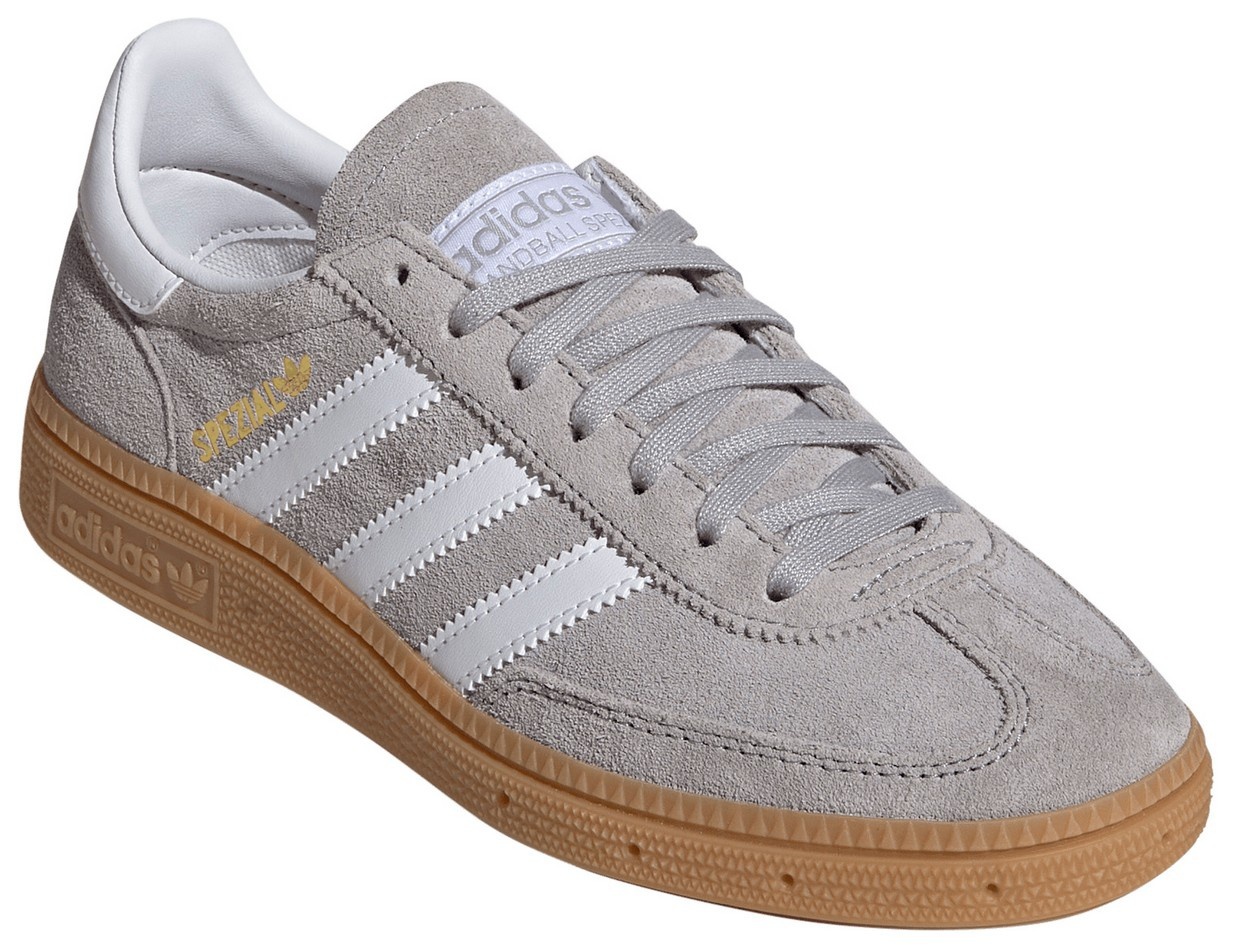 adidas Kids' Grade School Handball Spezial Shoes - Grey/White/Gum - View 5
