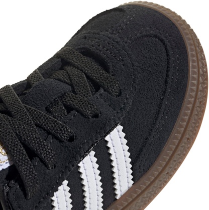 adidas Toddler Handball Spezial Comfort Closure Elastic Lace Shoes - Black/White/Gum - View 9