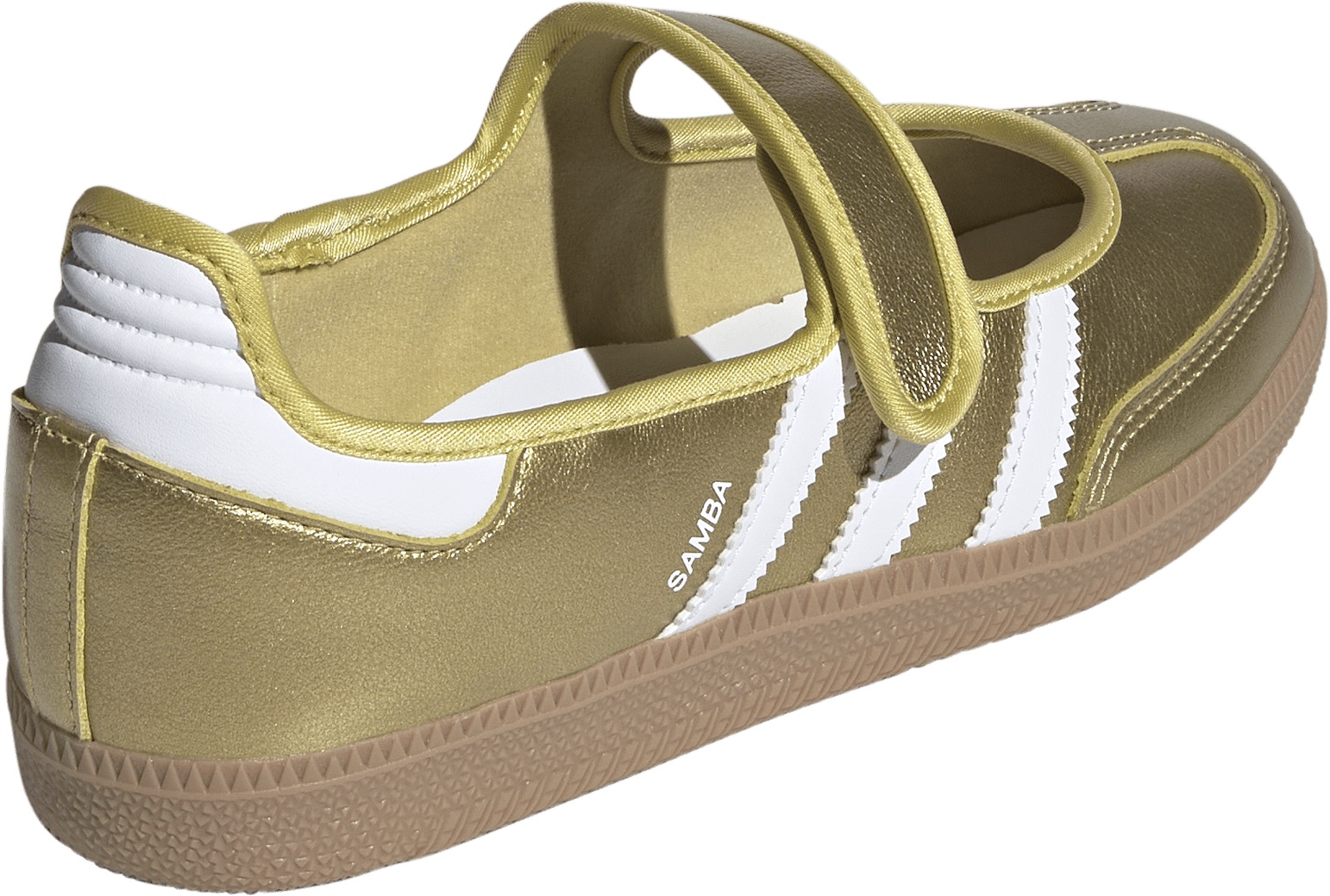 adidas Women's Samba Jane Shoes - White/Gold/Gum - View 6