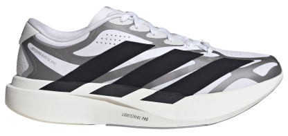 adidas Men's Adizero EVO SL EXO Running Shoes - White/Black/Metallic - View 1