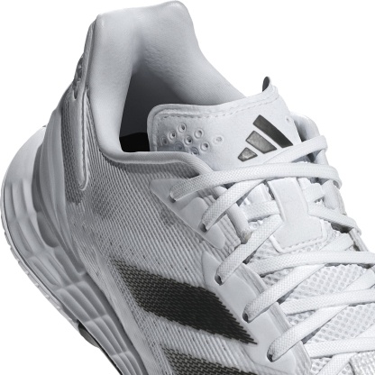 adidas Men's Defiant Speed 2 Tennis Shoes - White/Black/Grey - View 8