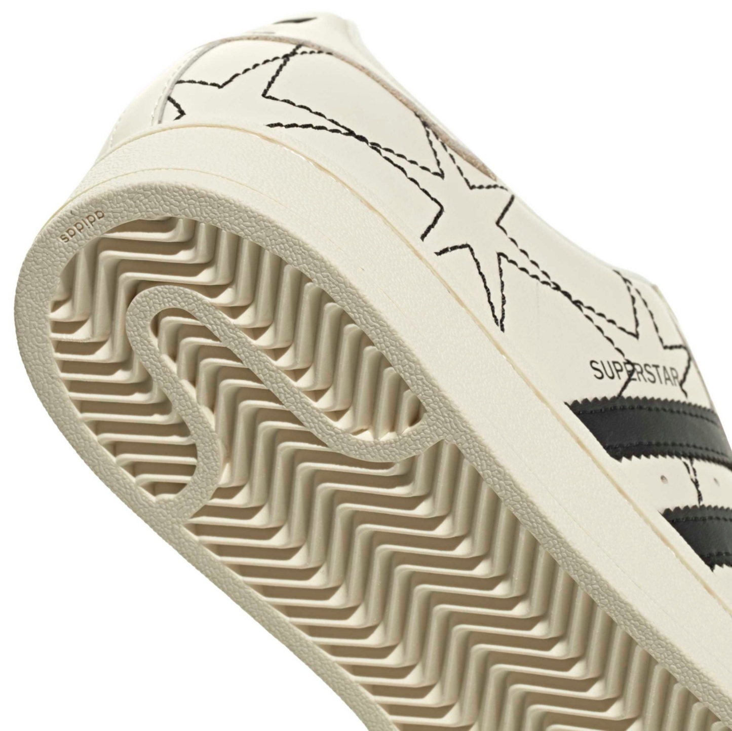 adidas Women's Superstar II Shoes - Cream White/Core Black/Cream White - View 8