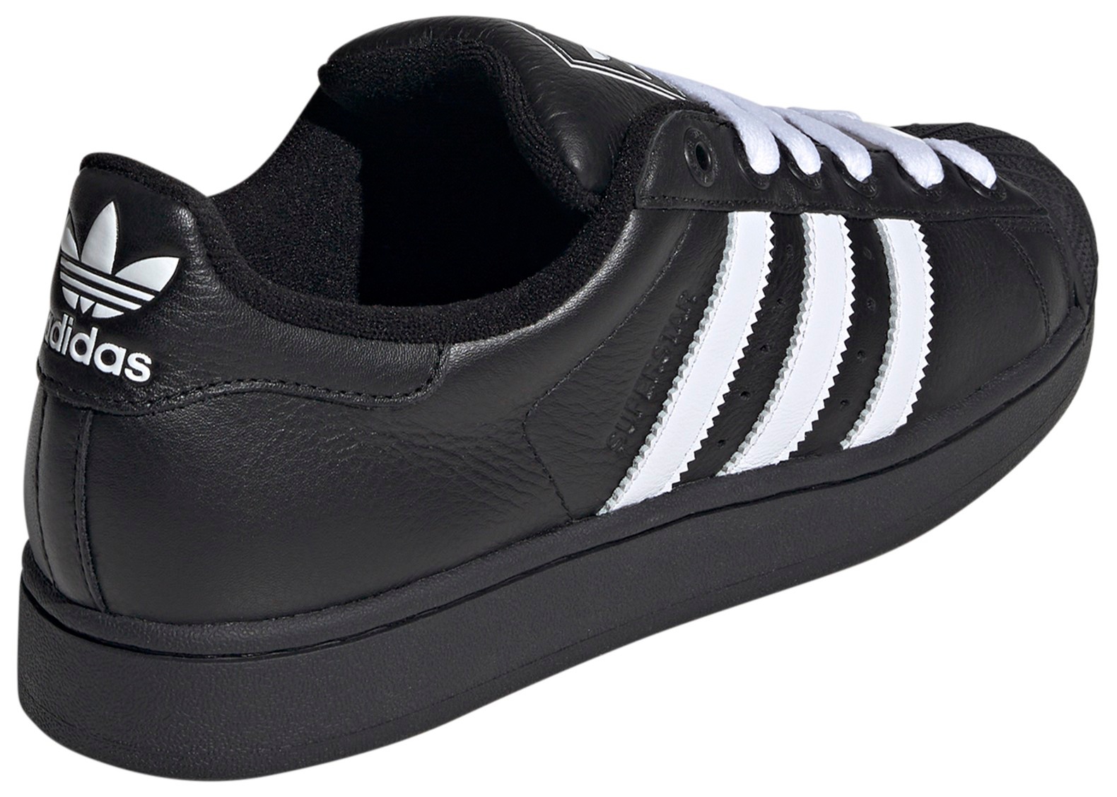 adidas Men's Superstar II Shoes - Black/White/Black - View 5