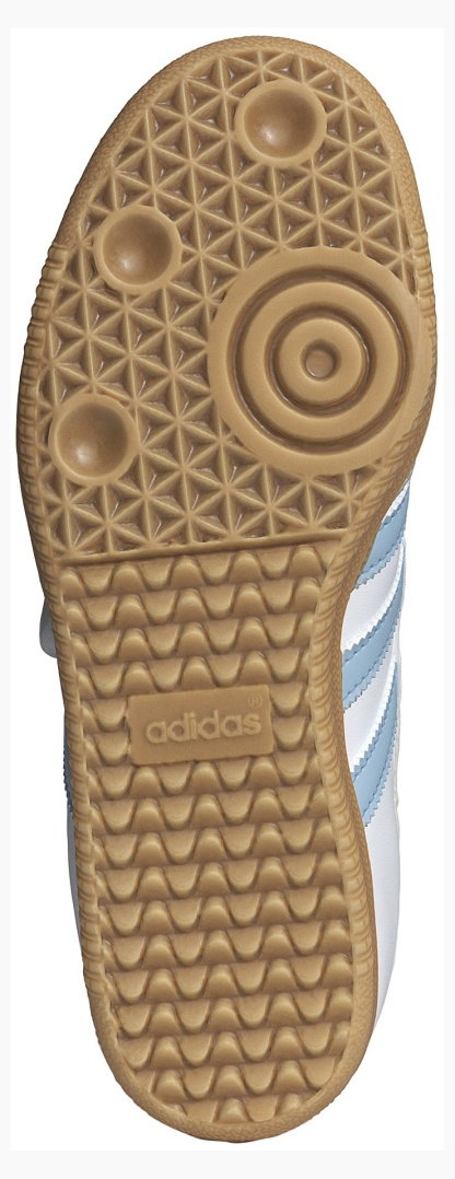 adidas Kids' Grade School Samba Jane Shoes - Ftwr White/Clear Sky/Gum 3 - View 3