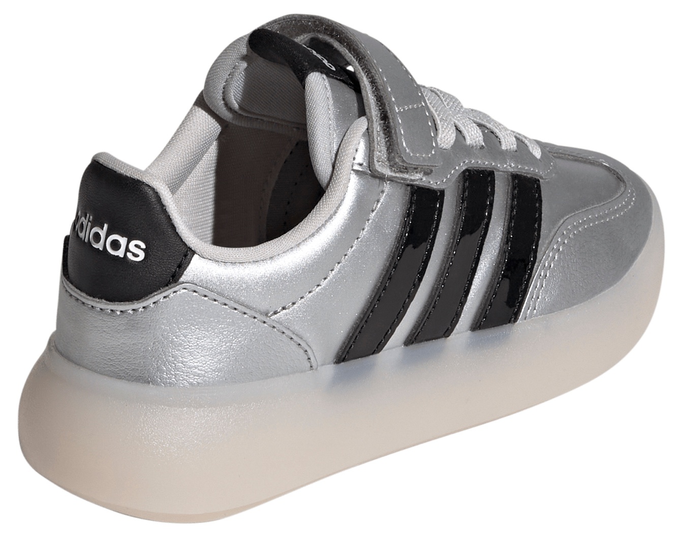 adidas Kids' Preschool Barreda Decode Shoes - Silver Met/Core Black/Chalk White - View 5