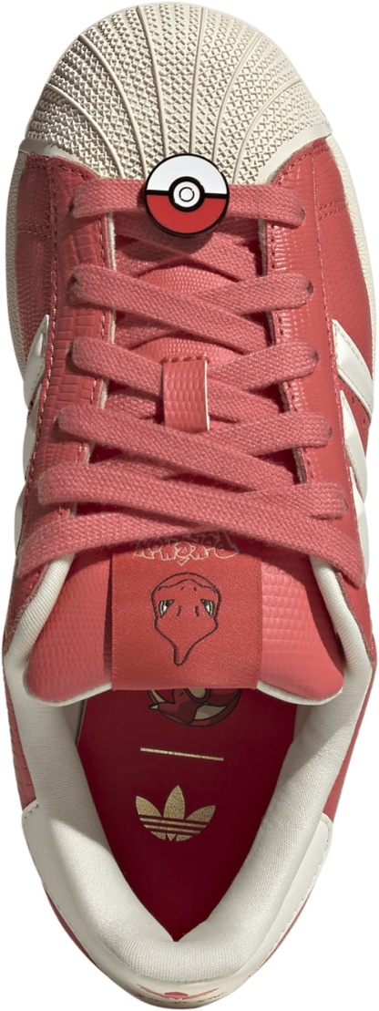 adidas Kids' Grade School Superstar II Shoes - Preloved Scarlet/Preloved Scarlet/Cream White - View 2