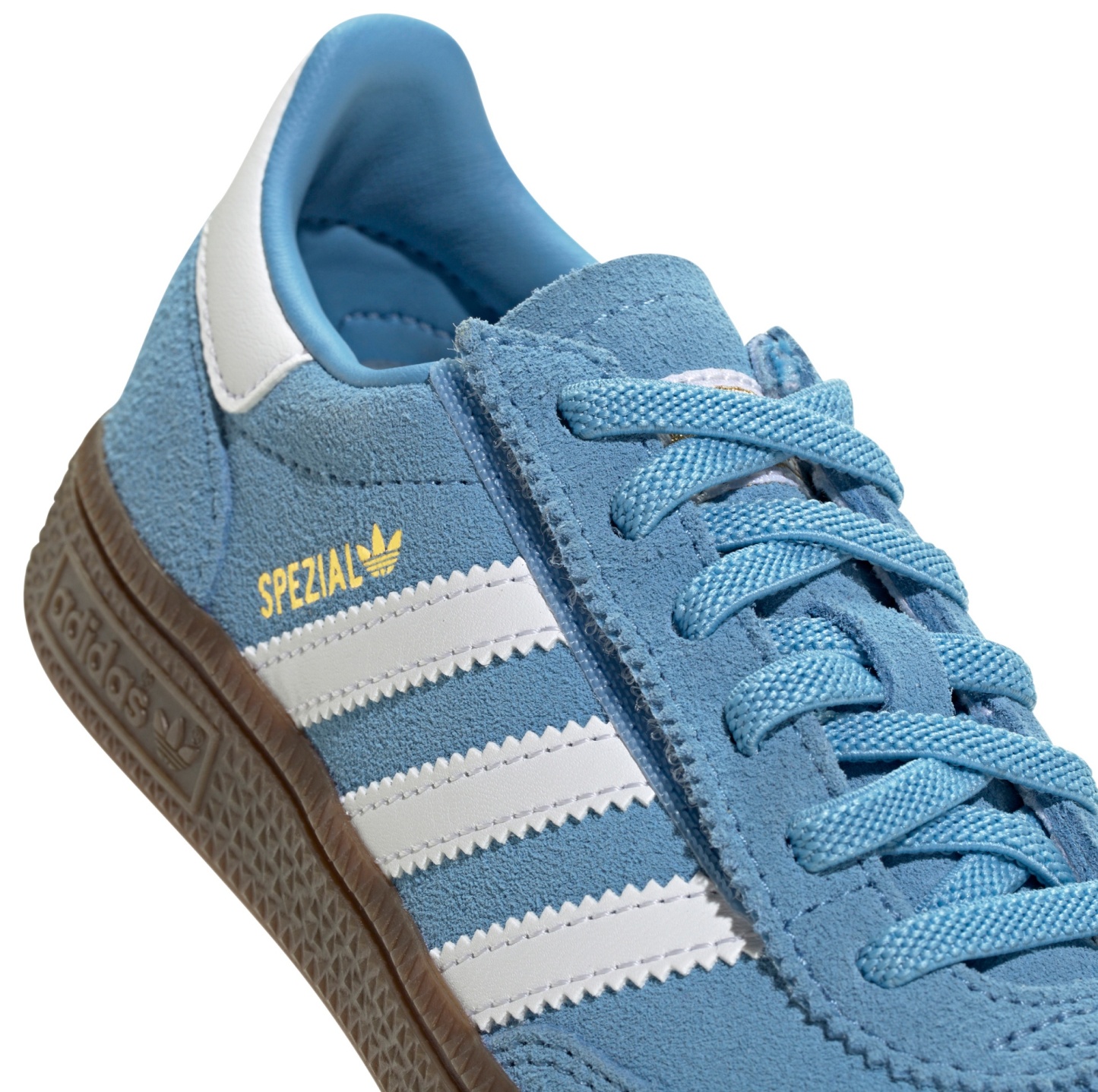 adidas Kids' Preschool Handball Spezial Shoes - Light Blue/White/Gum - View 8