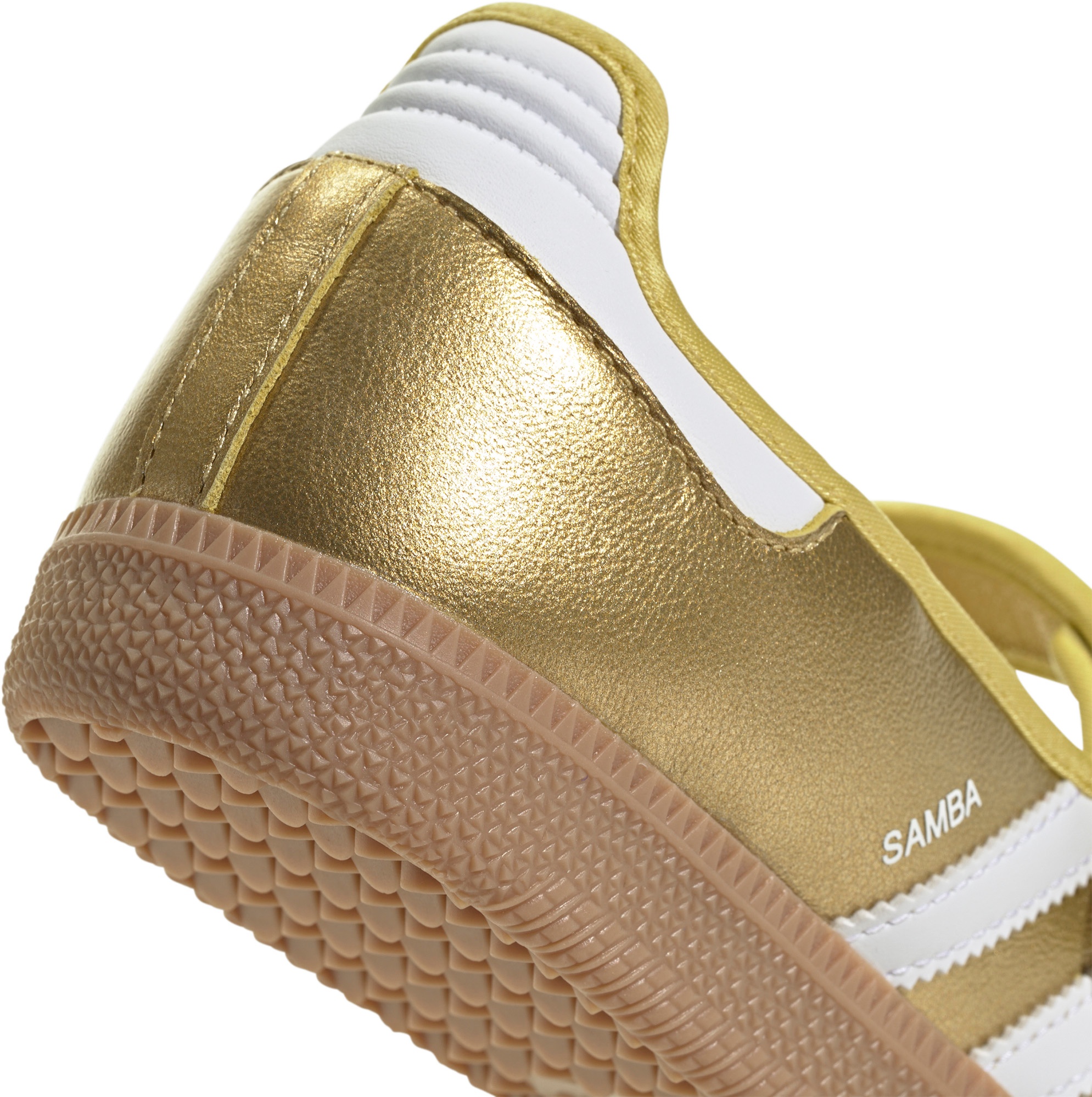 adidas Women's Samba Jane Shoes - White/Gold/Gum - View 8