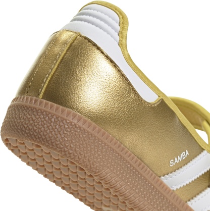 adidas Women's Samba Jane Shoes - White/Gold/Gum - View 8